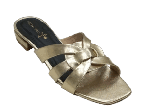 Metallic Braided Flats  A-1584