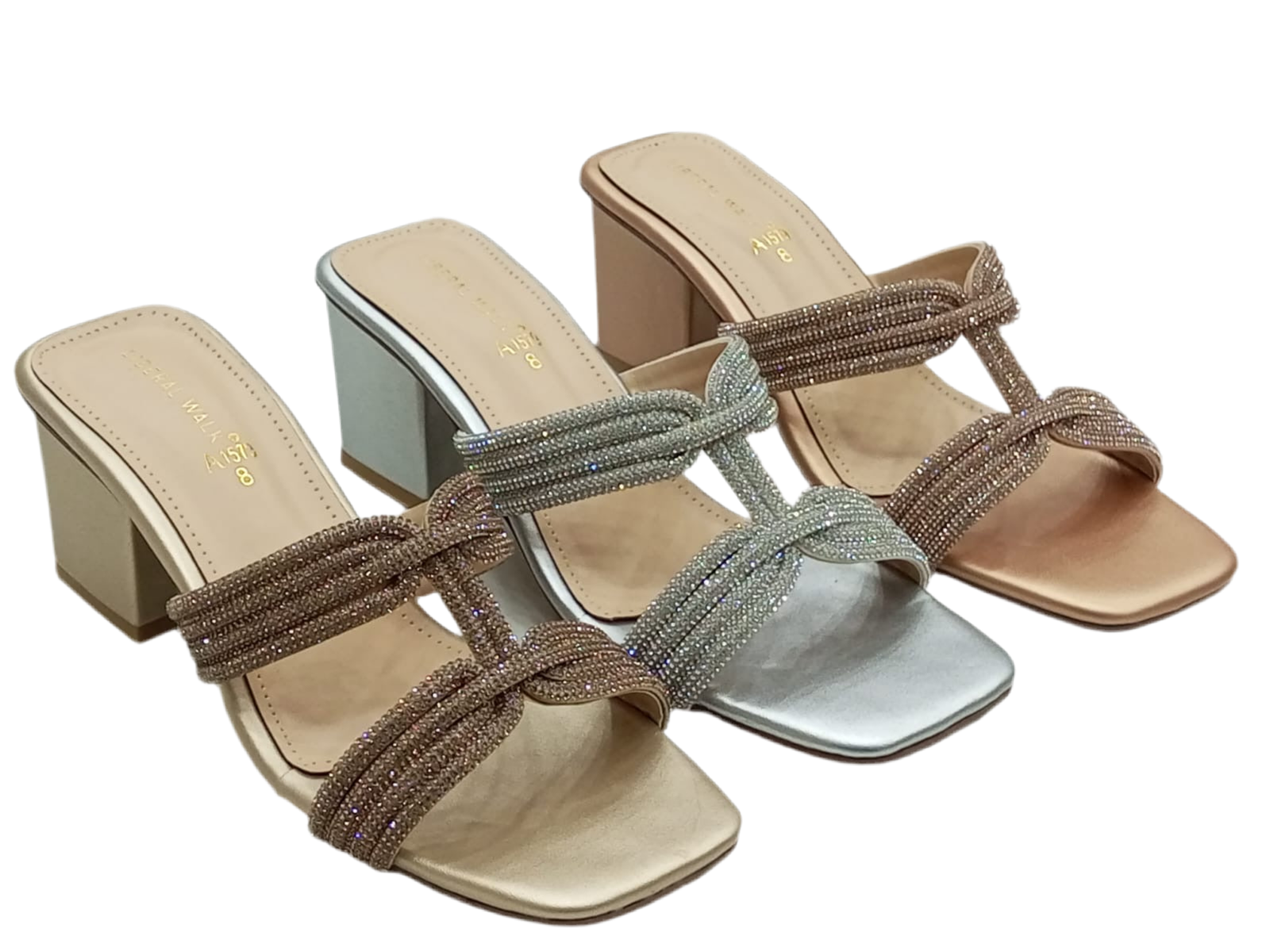 Glitter Bow Heels A-1579