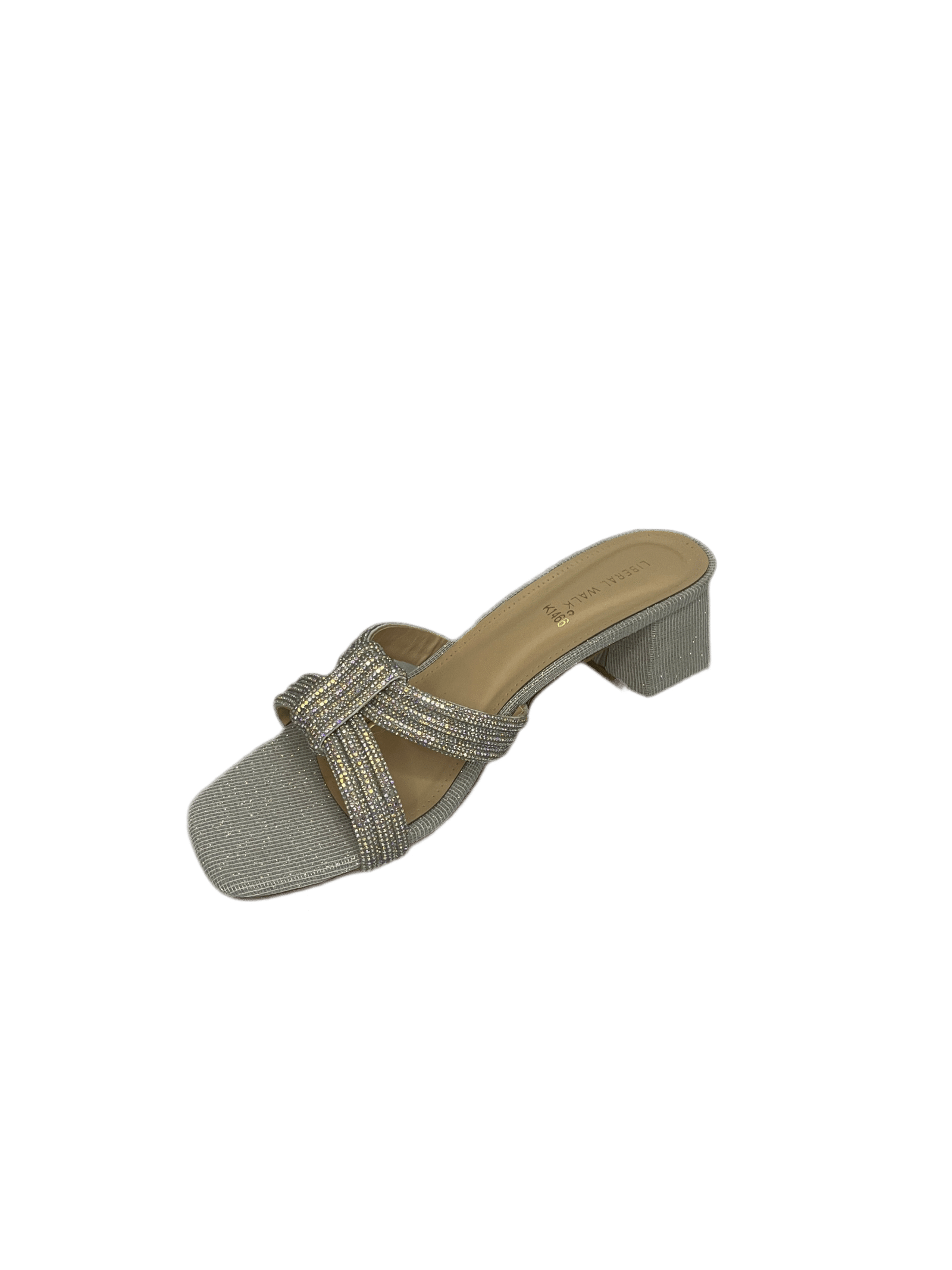 Block Glitter Heels - A-1466