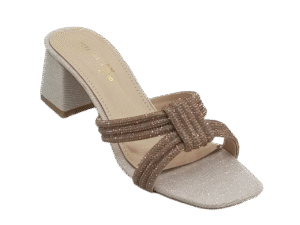 Block Glitter Heels - A-1466