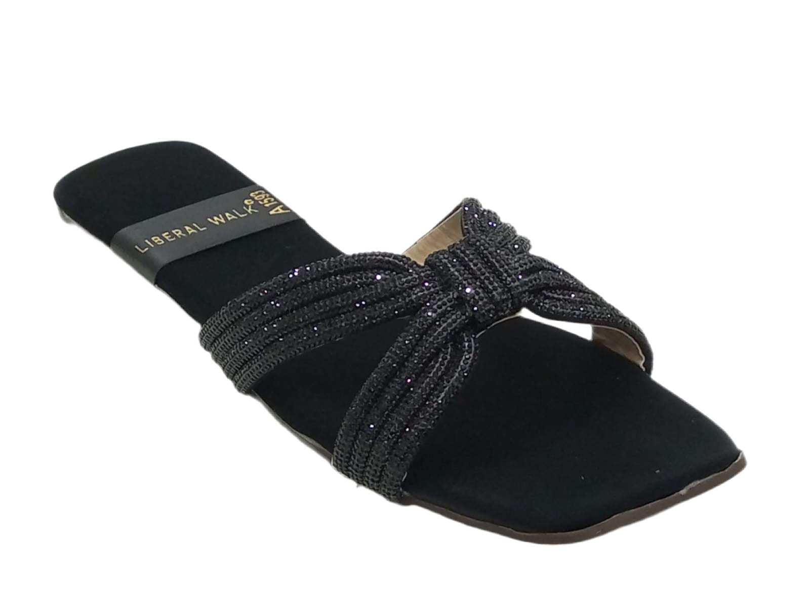 Knotted Velvet Slippers A-1593