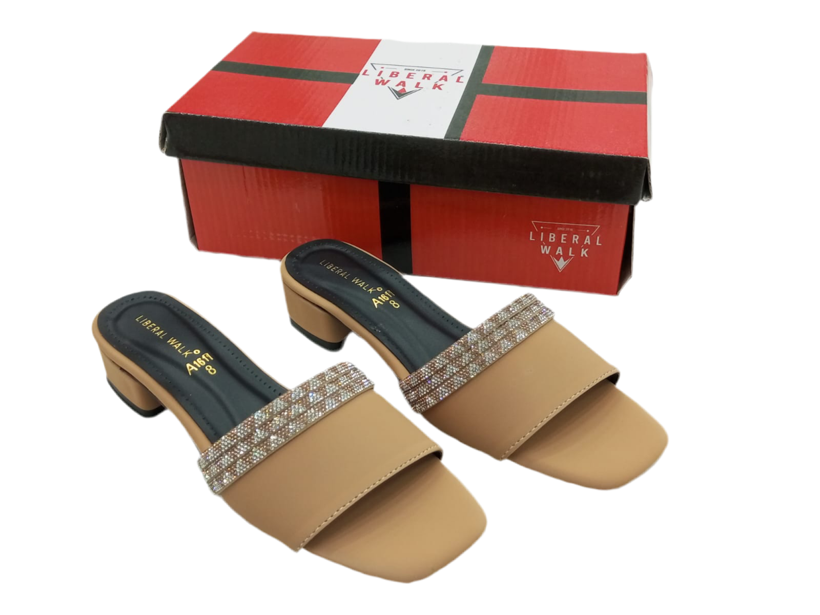 Sparkling Strap Flats A-1611 - Image 7