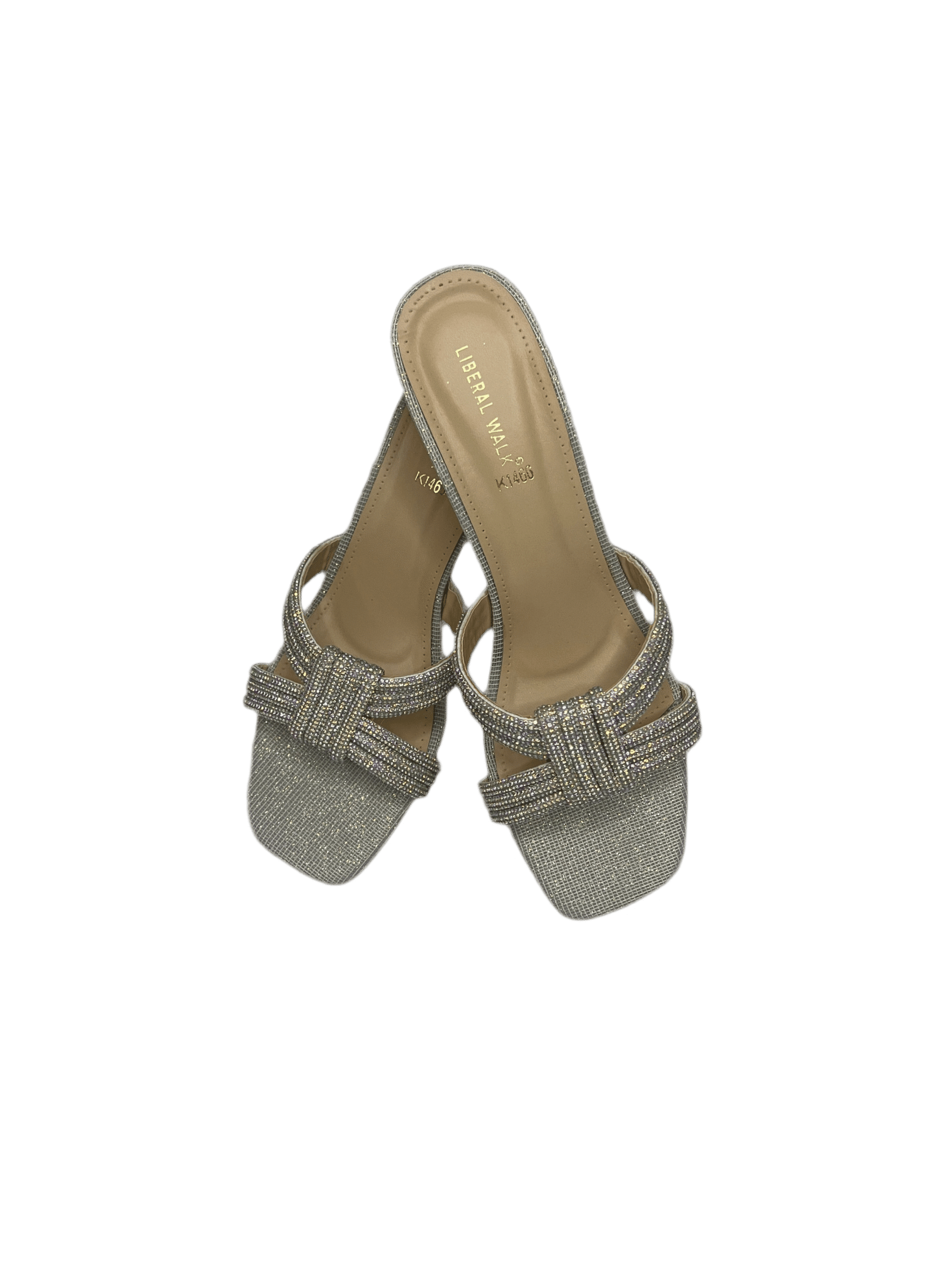 Block Glitter Heels - A-1466