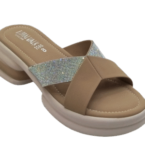 Glitter Strap Comfort Slippers A-1586