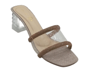 Rhinestone Transparent Heels A-0015