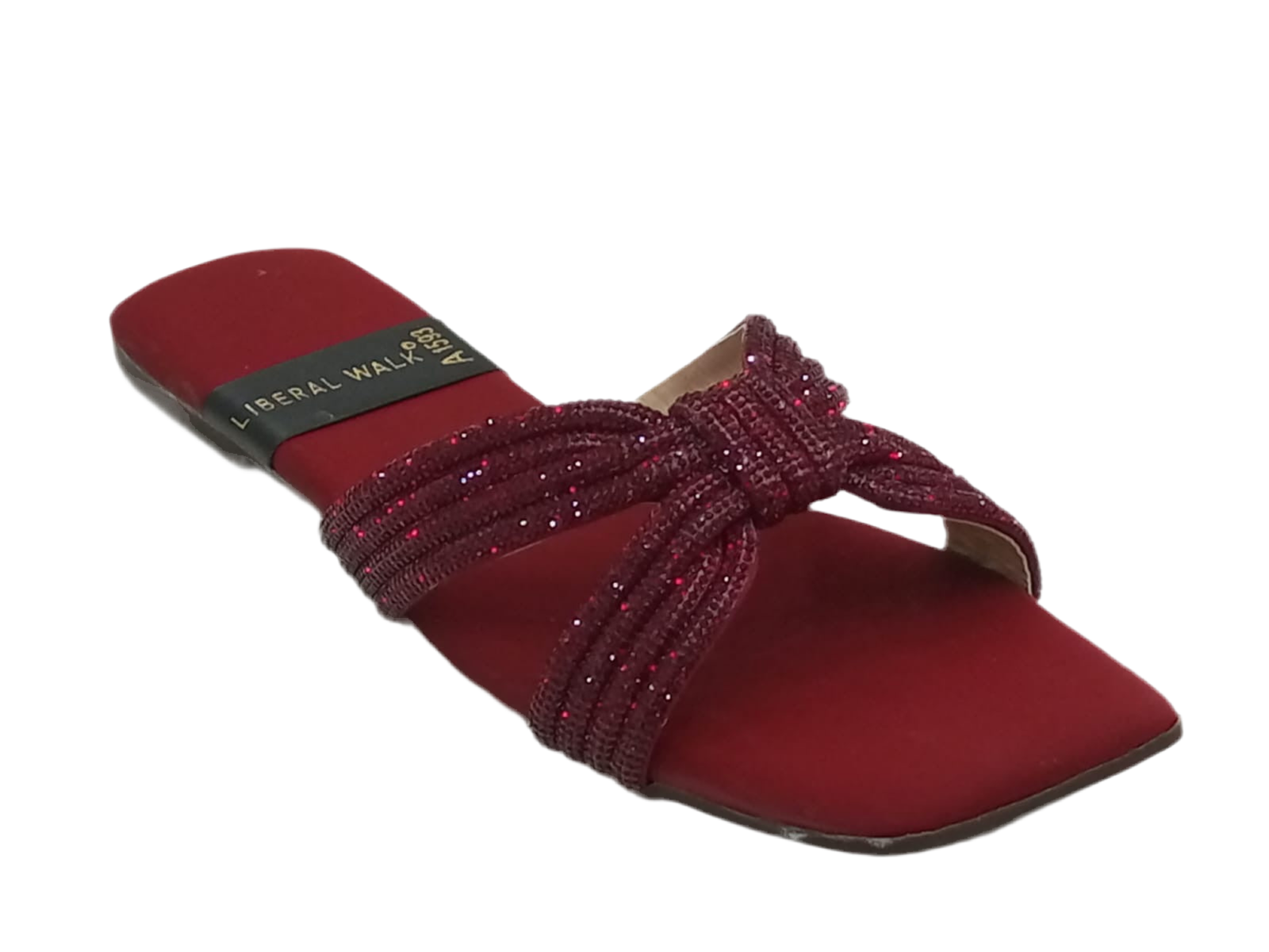 Knotted Velvet Slippers A-1593