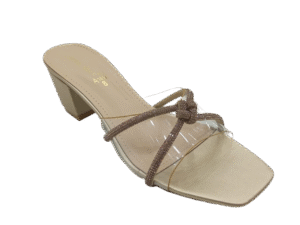 Block Heel With A Glitter Bow A-1412 (b)