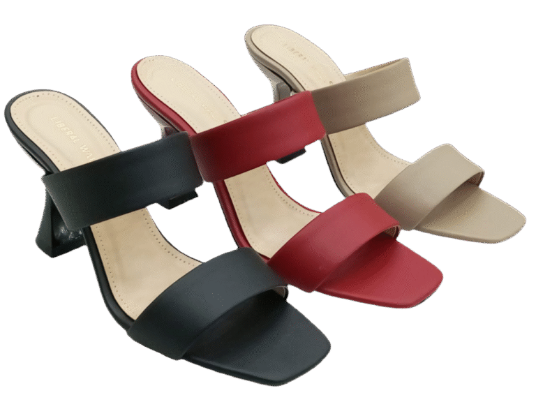 Two-Strap Heels for Women A-0033