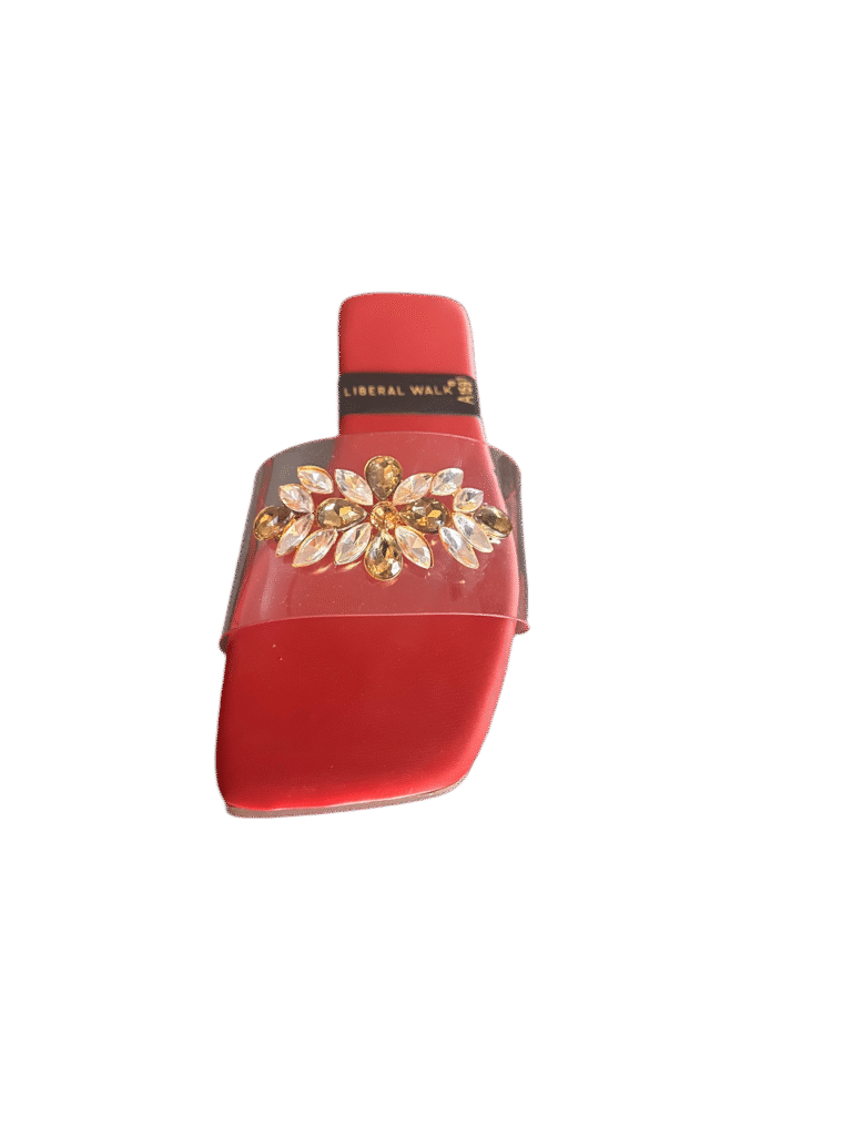 Transparent Slippers with Gemstone  A-1591