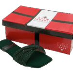 Velvet Strap Slippers A-1595