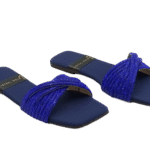 Velvet Strap Slippers A-1595