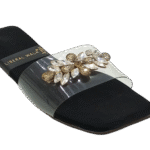 Transparent Slippers with Gemstone  A-1591