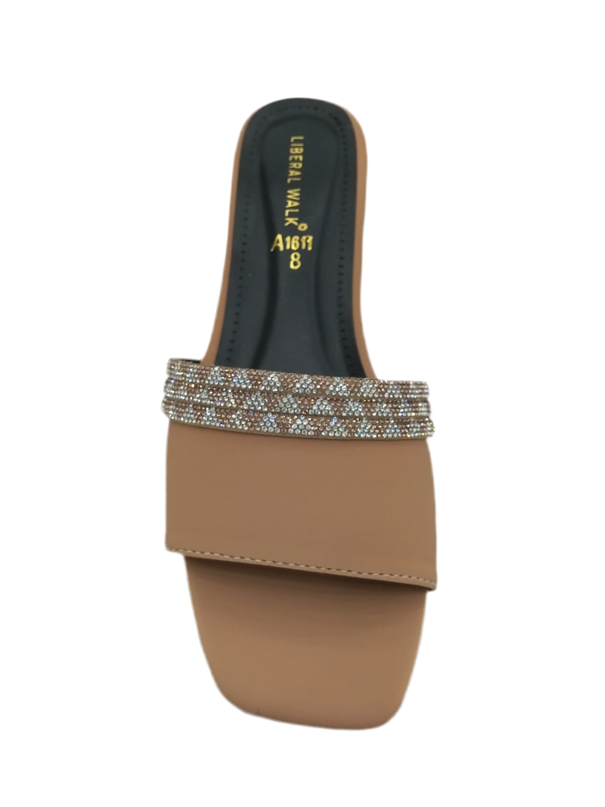 Sparkling Strap Flats A-1611