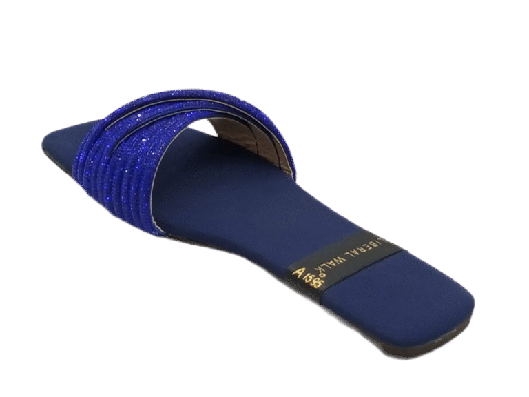 Velvet Strap Slippers A-1595