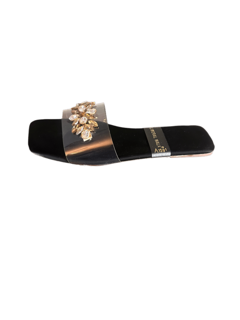 Transparent Slippers with Gemstone  A-1591