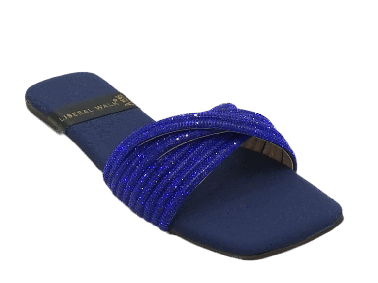 Velvet Strap Slippers A-1595