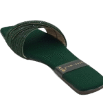 Velvet Strap Slippers A-1595