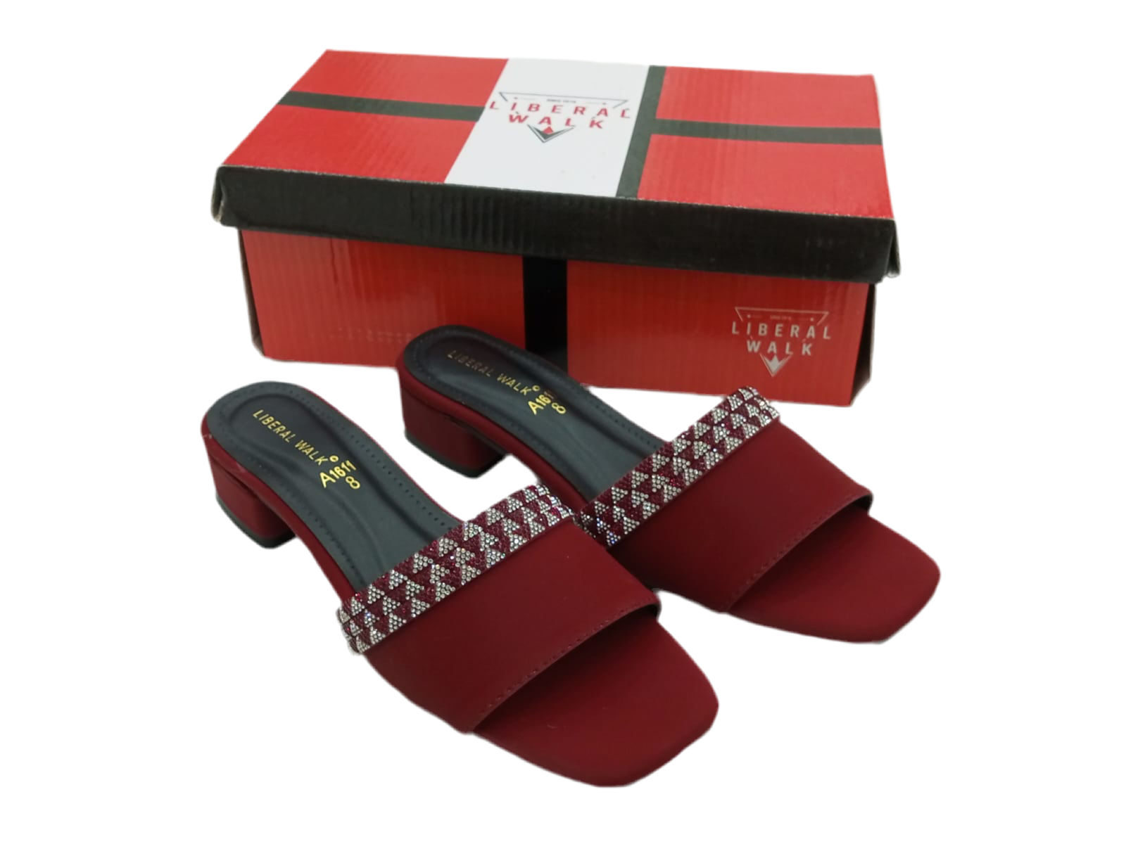 Sparkling Strap Flats A-1611