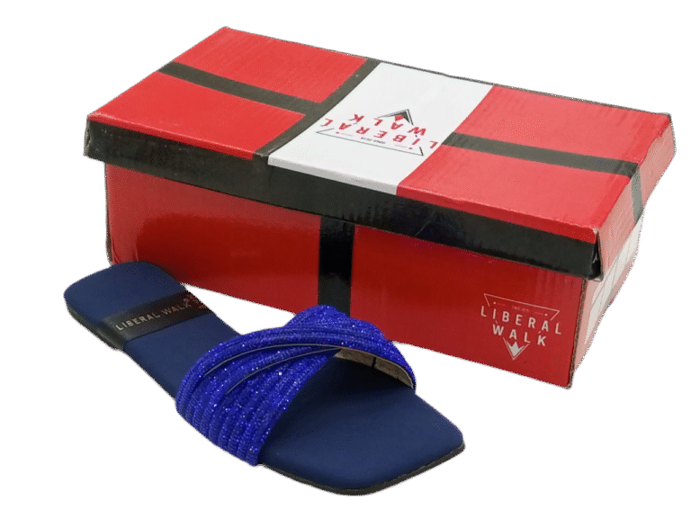 Velvet Strap Slippers A-1595