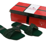 Velvet Strap Slippers A-1595