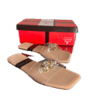 Transparent Slippers with Gemstone  A-1591