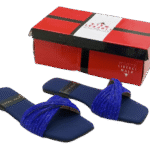 Velvet Strap Slippers A-1595