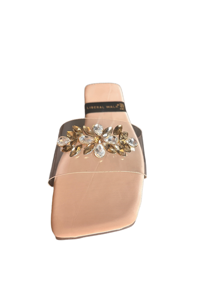 Transparent Slippers with Gemstone  A-1591