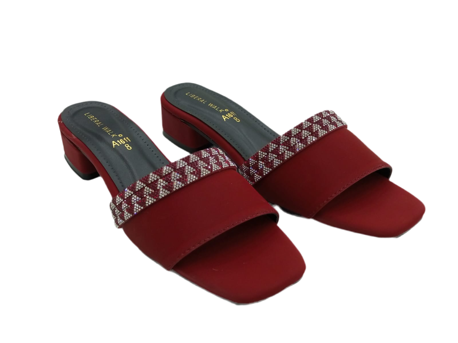 Sparkling Strap Flats A-1611