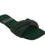 Velvet Strap Slippers A-1595