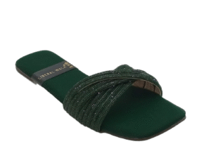 Velvet Strap Slippers A-1595