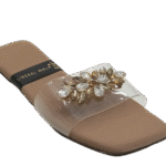 Transparent Slippers with Gemstone  A-1591