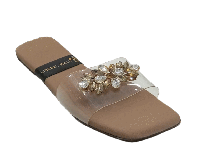 Transparent Slippers with Gemstone  A-1591
