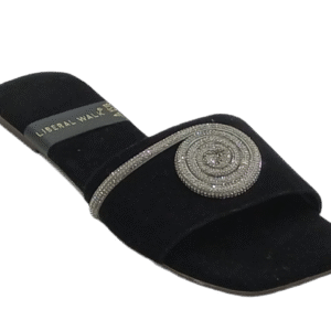 Spiral Design Velvet Flat Slippers - A-1518