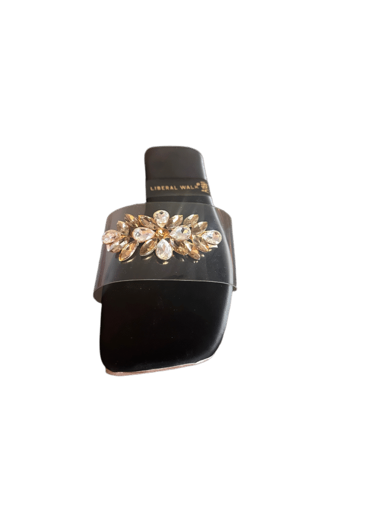 Transparent Slippers with Gemstone  A-1591