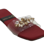 Transparent Slippers with Gemstone  A-1591